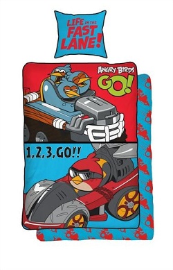 Povleen bavlna - Angry Birds GO 140x200,70x90 cm