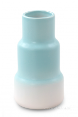 Keramick vza stupovitho tvaru pastelov modr 