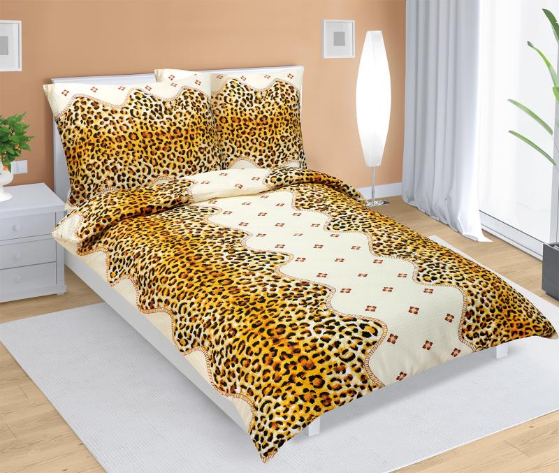 Povleen krepov 140x200,70x90 cm leopard vzor <br>649 K/1 ks