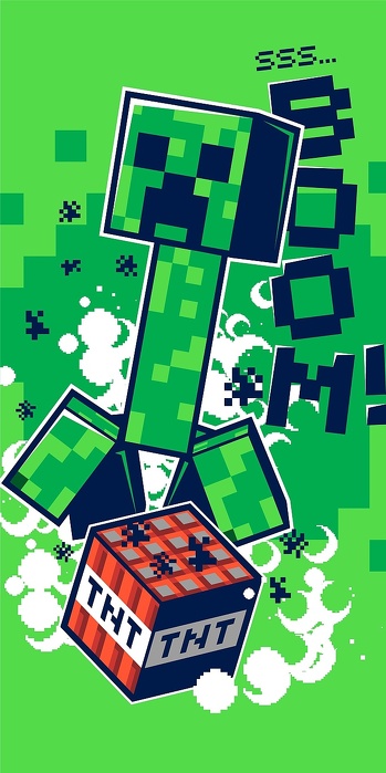 Osuka Minecraft Boom 70x140 cm - zobrazit detaily