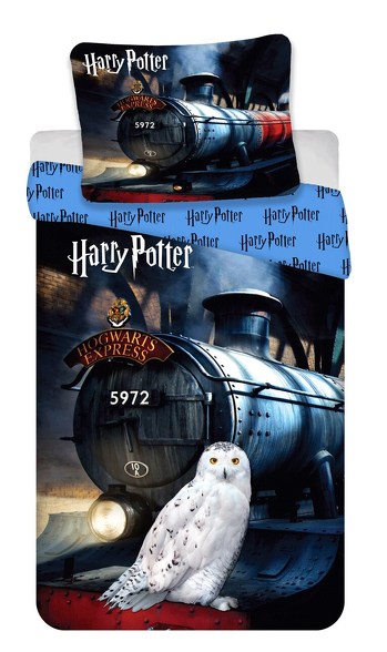 Povleen Harry Potter - train 70x90,140x200 cm modr