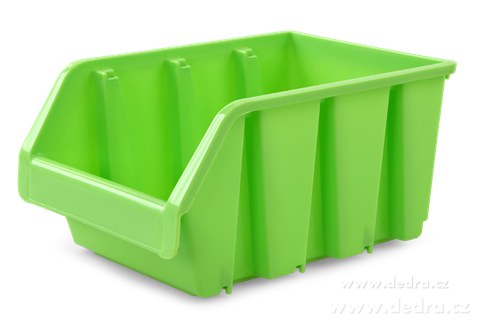 tostor lon box, stohovateln zelen : 24 x h: 17 x v: 12,5 cm  <br>99 K/1 ks