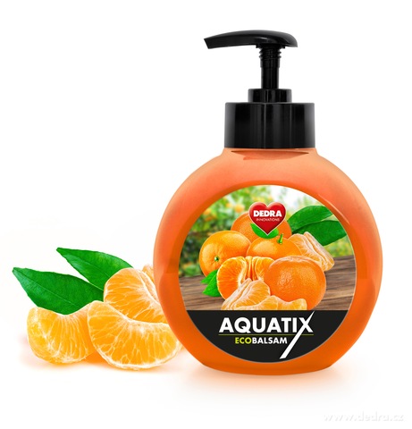ECOBALSAM AQUATIX koncentrt na run myt ndob, tavnat mandarinka  s pumpi 500 ml  <br>99 K/1 ks